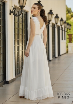 Imagem do 3679 VESTIDO LONGO MUSSELINE EM SEDA