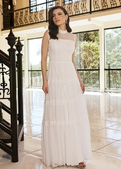 Imagem do 3735 VESTIDO LONGO EM TULE E GUIPIR