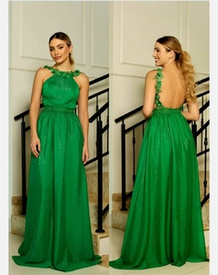 3802 VESTIDO LONGO CHIFFON DE SEDA