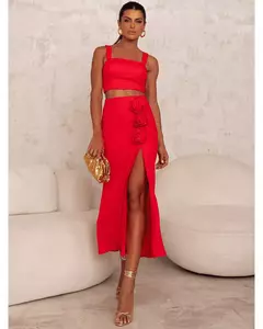 2297 CONJUNTO VISCOLINHO VERMELHO - comprar online