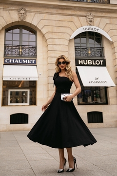 2369 VESTIDO MIDI PRETO - loja online