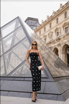 2381 VESTIDO PRETO BORDADO - comprar online