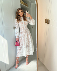2021 Vestido PP Midi de Renda Off White Dreams na internet