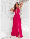 3692 VESTIDO LONGO MUSSELINE EM GUIPIR - comprar online