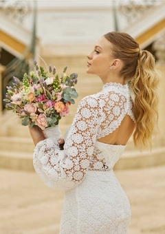 Imagem do 3711 VESTIDO BRANCO EM GUIPIR