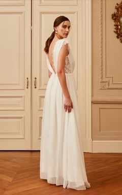 3714 VESTIDO LONGO MUSSELINE SEDA na internet