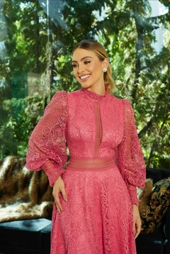 3827 VESTIDO MIDI RENDA CHLOE - loja online