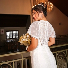 3321 VESTIDO CLARA LONGO P M G - BONECA DE PANO 