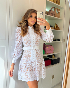 2013 Vestido de Renda Branca Whisper - comprar online