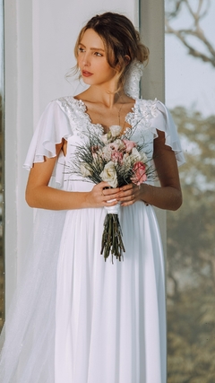 3492 P Vestido Longo em Crepe - comprar online