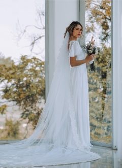 Imagem do 3492 P Vestido Longo em Crepe