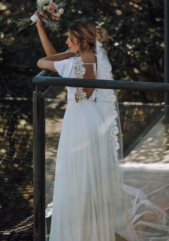 3492 P Vestido Longo em Crepe