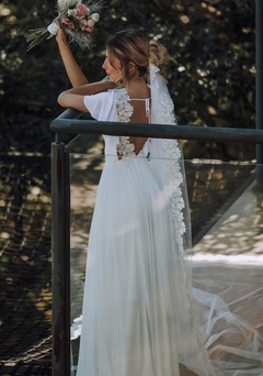 3492 M Vestido Longo em Crepe