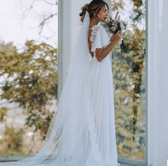 3492 M Vestido Longo em Crepe - comprar online