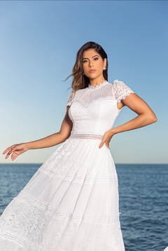 3675 Vestido Longo Renda - BONECA DE PANO 