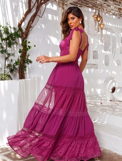 3732 VESTIDO ROXO LONGO - comprar online