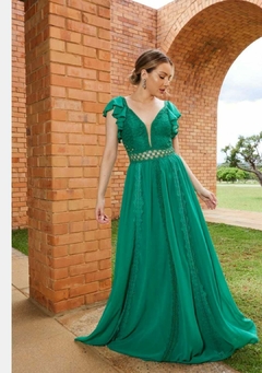 3684 Vestido Verde Longo - comprar online