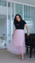 Baby Look Fé Coração Bordado - comprar online