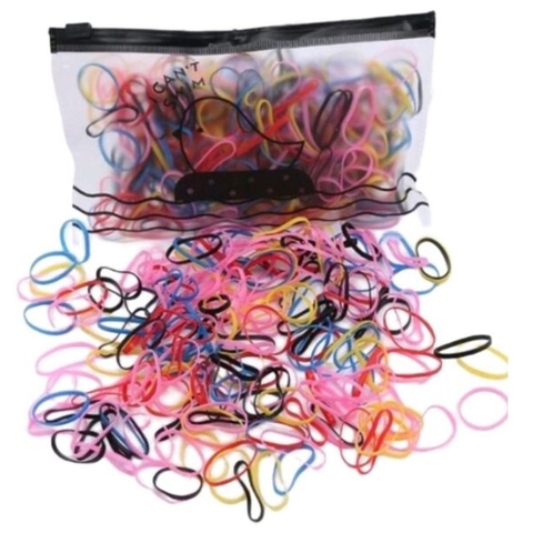 Elástico de cabelo 500 unidades
