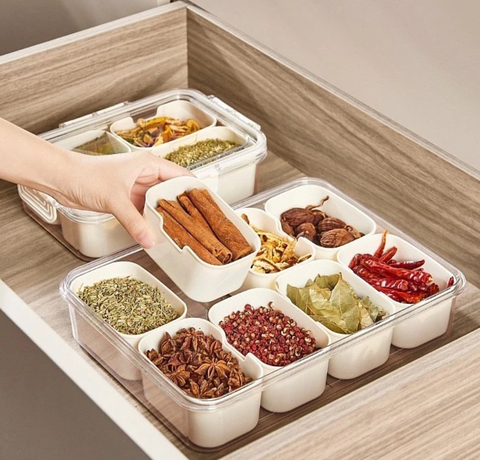 Pote hermético 8 divisórias