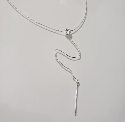 Colar Gravatinha Ponto de Luz Palito