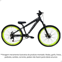 KIT QUADRO GTA 26 AL FREERIDE REBEL PRETO Dirt Jump para grau manobras na internet