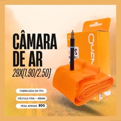 Câmara de Ar TPU MTB aro 29 X 1.90 / 2.50 Presta 48mm - Aro 21 Bike Shop | Sua evolução está aqui