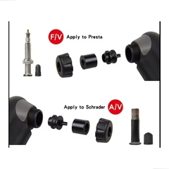 Mini Bomba De Ar Manual Portátil Para Pneu Bike Nylon Aluminio Com Abraçadeira Sem Manometro Bico Fino Bico Grosso - comprar online