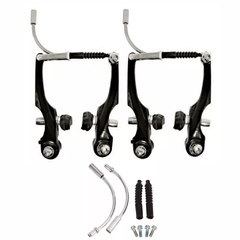 FREIO V-BRAKE LOGAN 919AE, Alumínio Preto c/ Sapata Orbital 110mm, Aro 20-29, Dianteiro/Traseiro - Aro 21 Bike Shop | Sua evolução está aqui