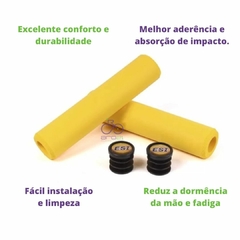 MANOPLA ESI GRIPS RACERS EDGE (BIKE) - AMARELO - comprar online