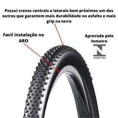 Pneu Para Bicicleta Bike Greenstone 29x2.10 Modelo Cravo SRI-94 Mtb - comprar online