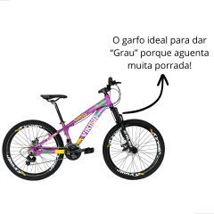 Garfo Suspensão Aro 26 V-Brake Disco amortecedor freeride - loja online