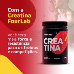 Creatina MONOHIDRATADA 100% FourLab Pote 300 Sabor Natural na internet