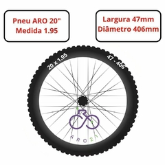 Pneu Bmx Bike Aro 20x1.95 Cor Bege RETRO na internet