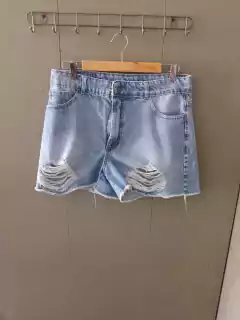Short roturas celeste - comprar online