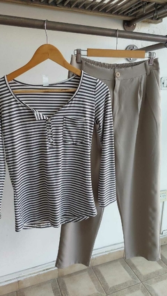 Reme manga larga lycra rayada - comprar online