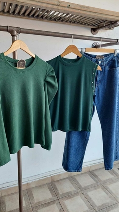 Sweater darlon Manga princesa Verde Talle M/L y XL - comprar online