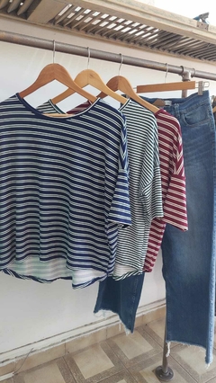 Reme rayada adapta M L XL (stock azul / bordo) - comprar online