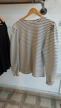 Sweater tipo polar princesa rayado - comprar online