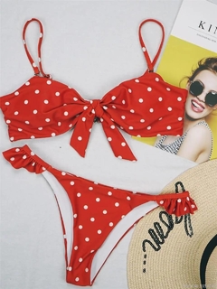 Bikini rojo a lunares - Milana boutique