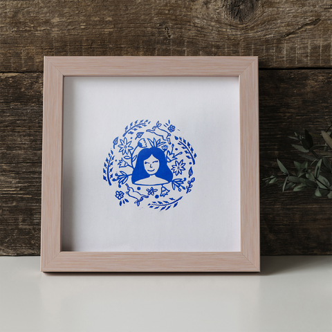 "Cihuacuacualtzin" Linograbado