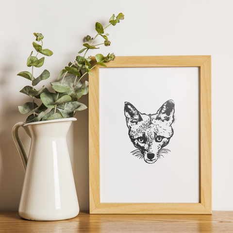 "Zorrito de Sechura" Linograbado