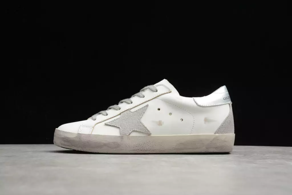 Golden Goose Super-Star White Ice Silver Aquamarine