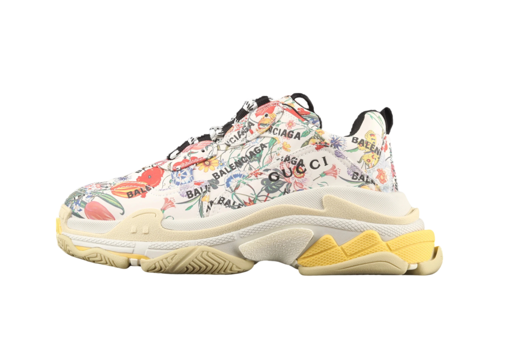 Gucci x Balenciaga The Hacker Project Triple S Flora Print