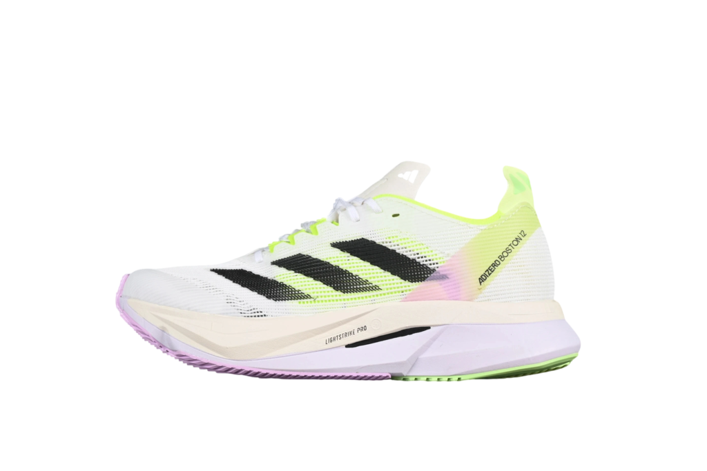 adidas Adizero Boston 12 Cloud White Core Black Green Spark