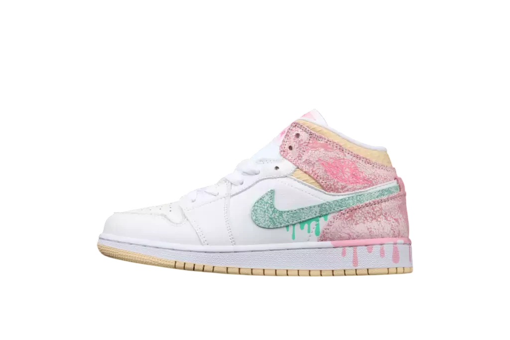 Air Jordan 1 Mid Paint Drip