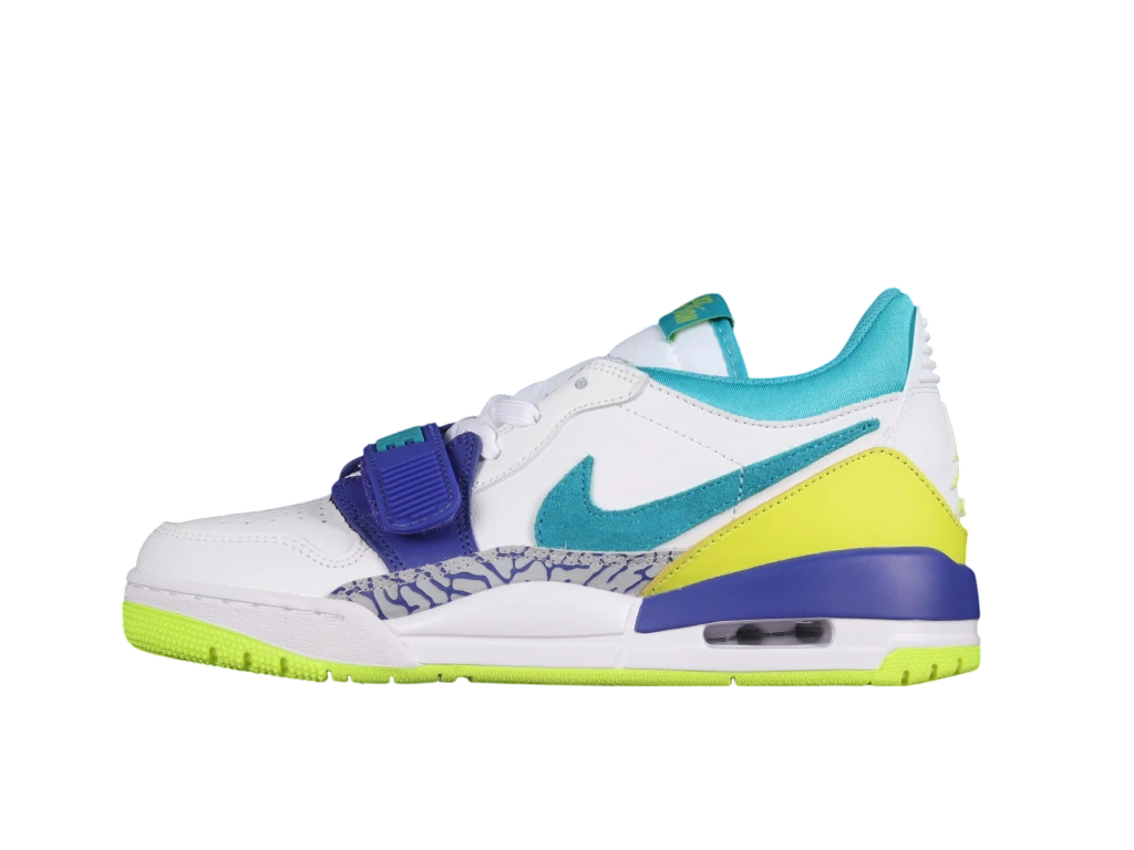 Jordan Legacy 312 Low Ultramarine Neon Yellow Aquamarine