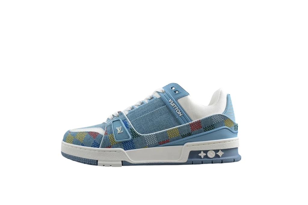 Louis Vuitton Denim Demier Louis Vuitton LV Trainer Blue/Multicolor