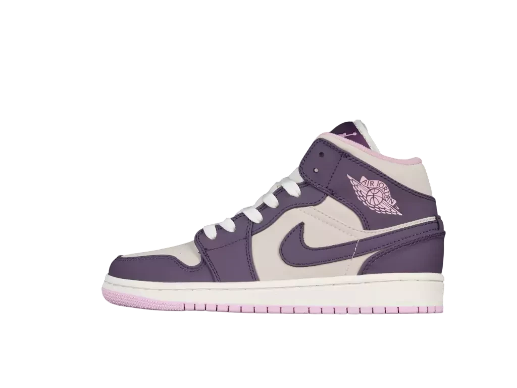 Air Jordan 1 Mid Pro Purple Desert Sand