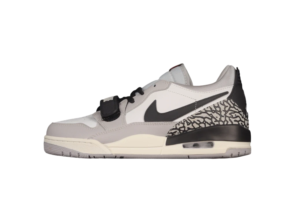 Jordan Legacy 312 Low Tech Grey Fire Red Black